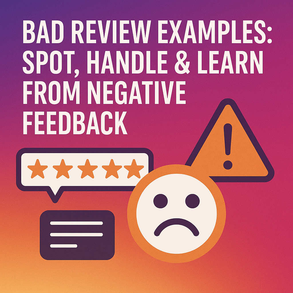 bad reviews examples