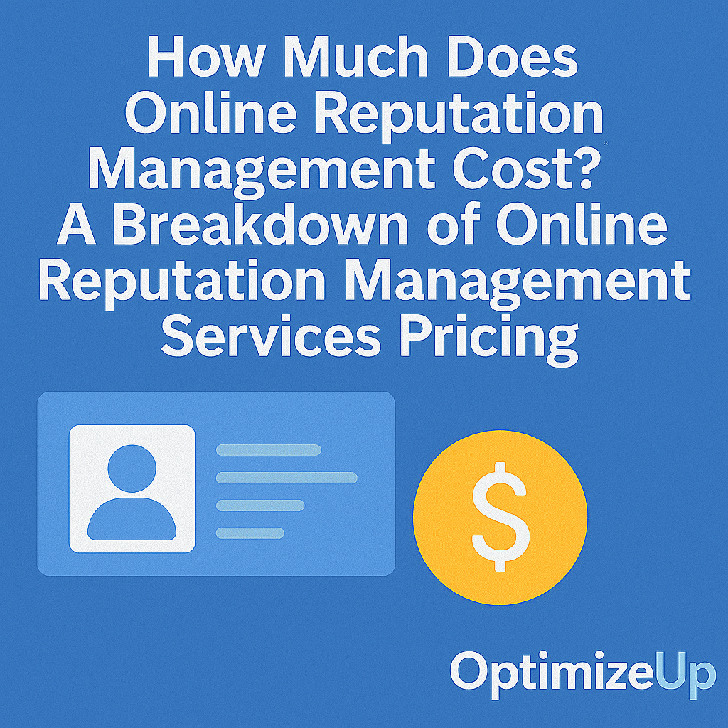 how much does online reputation management cost,
