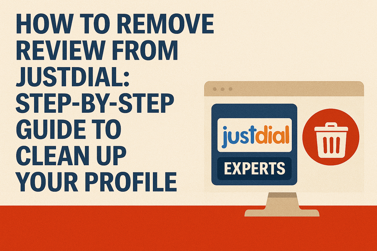 how to remove review from justdial