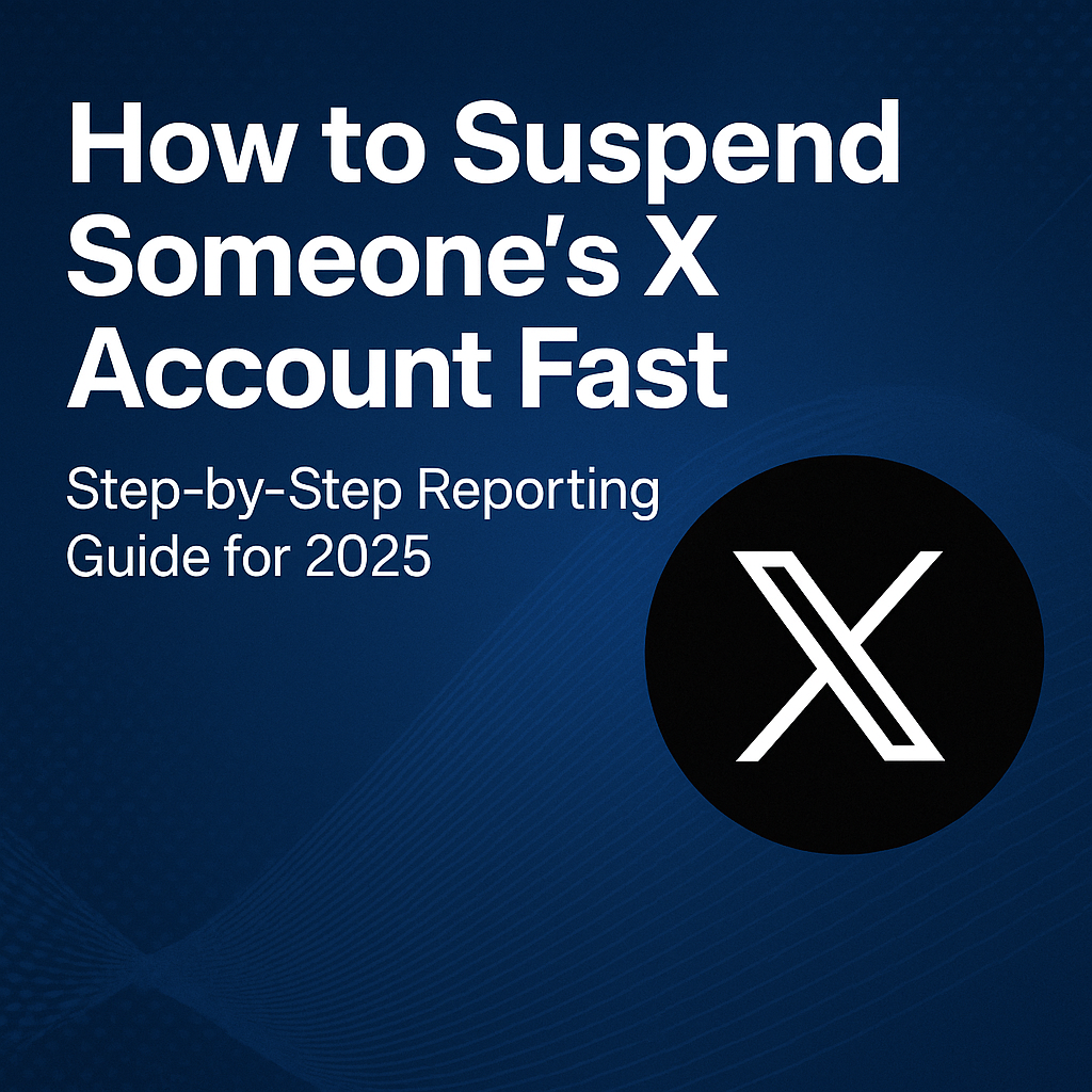 how to suspend someone's x account fast