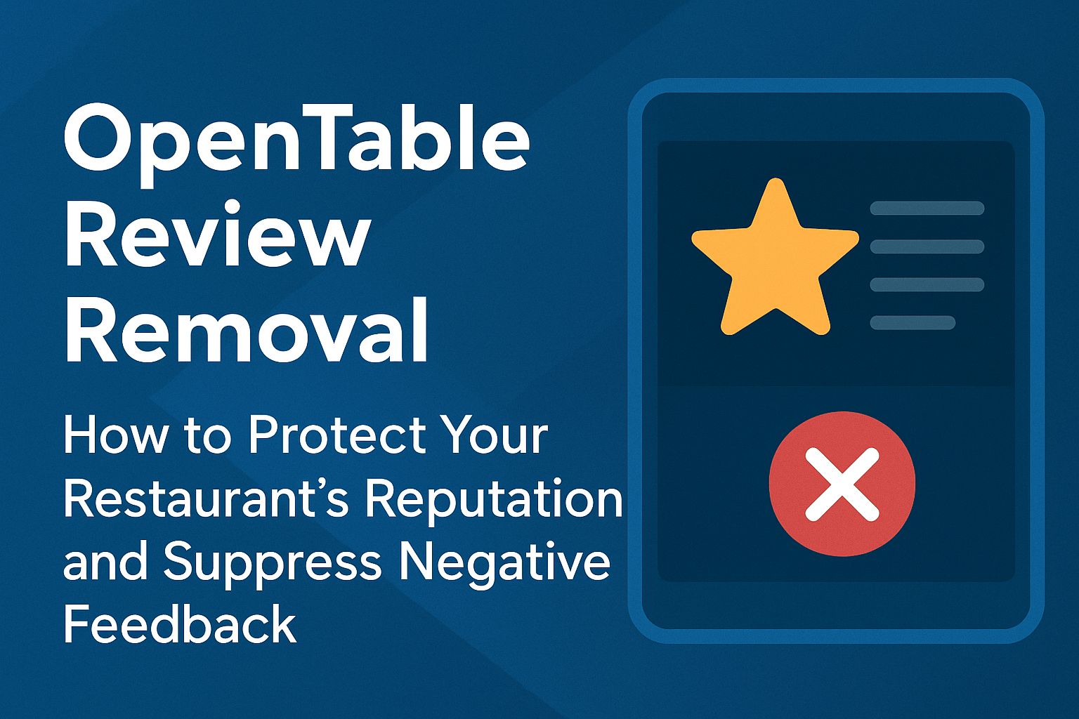 OpenTable Review Removal