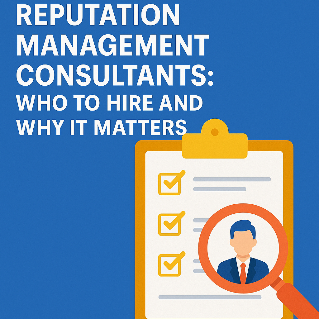 online reputation management consultants