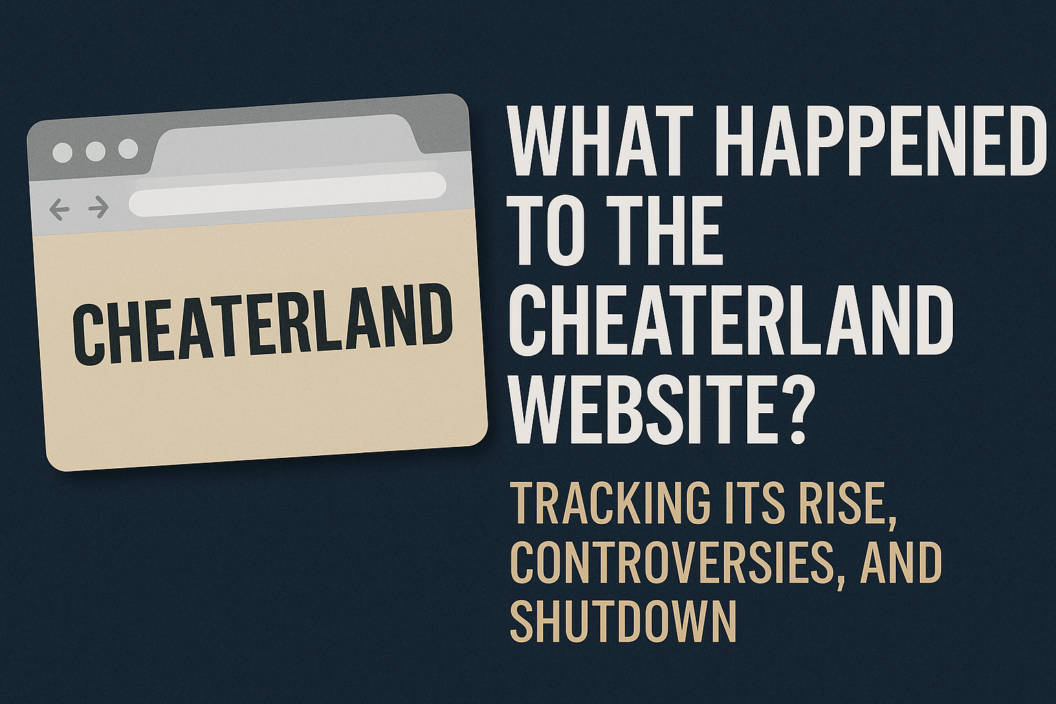 what happened to the cheaterland website