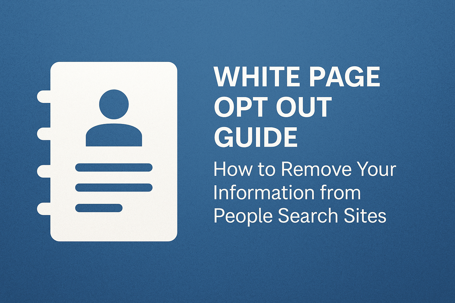 white page opt out